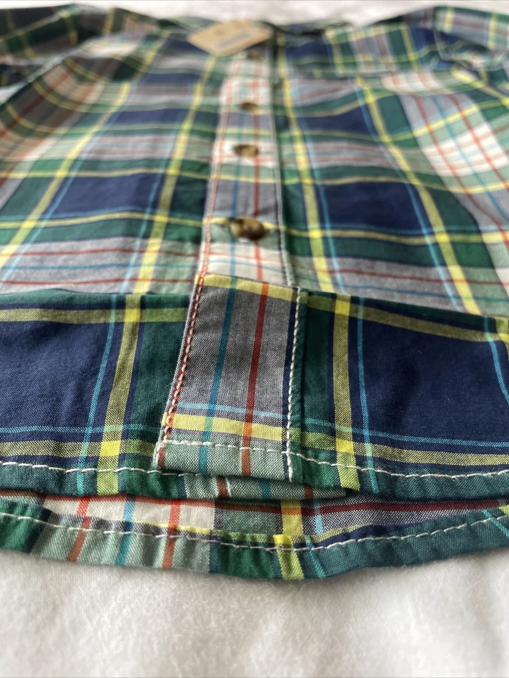New crazy 8 plaid boys Cotton flannel shirt Small 5-6 Years